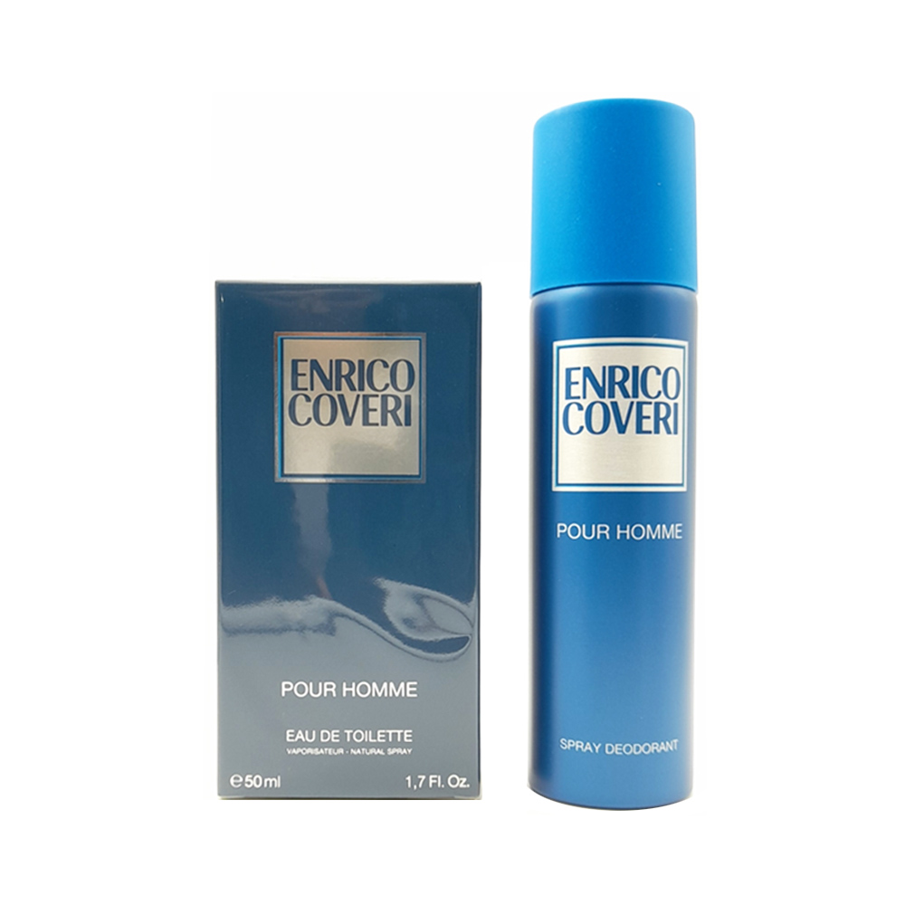 8021659001783 - Set Regalo - corpoecapelli - Enrico Coveri Pour Homme Set  Regalo Uomo Edt Profumo 50ml Deo Spray 150ml