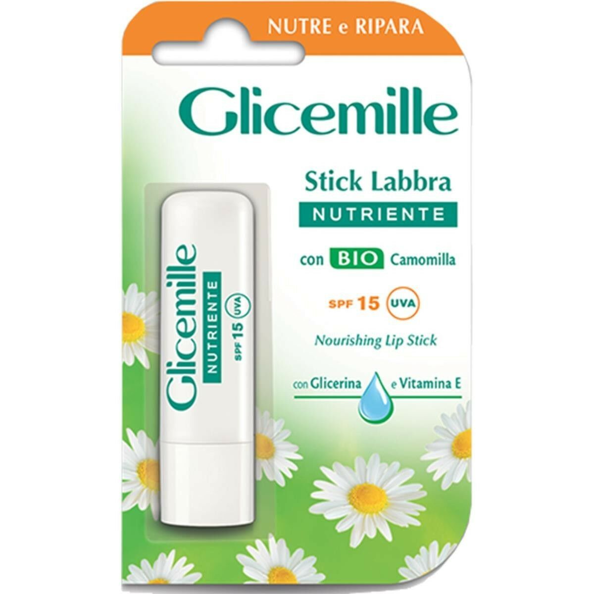 Glicemille Stick Balsamo Labbra Nutriente Con Bio Aloe Spf 15 5,5ml