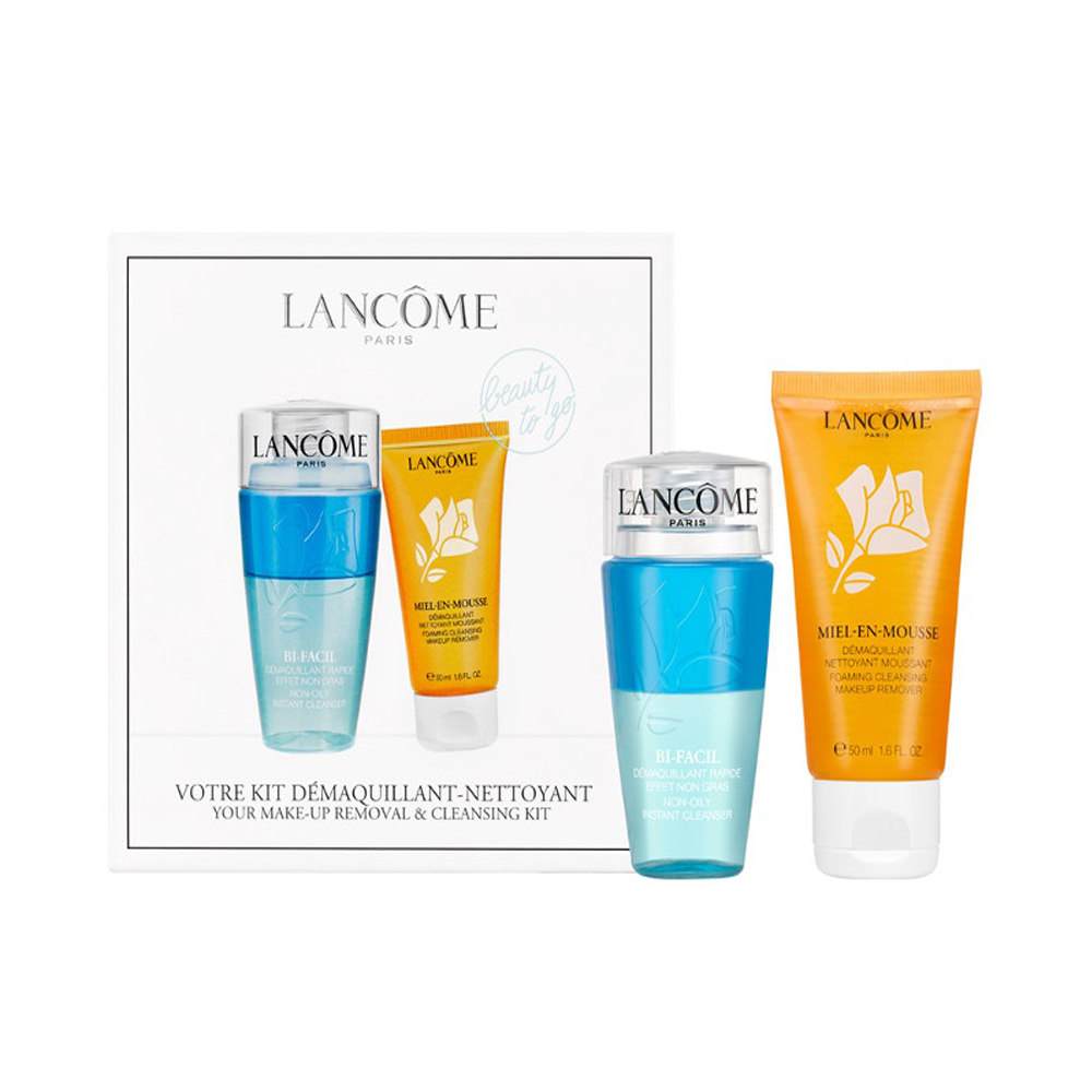 Lancome Kit Struccante Bifasico 75ml e Mousse Detergente In Miele 50ml