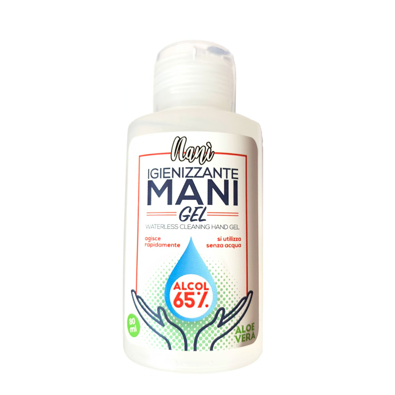 Suarez Nani Igienizzante Mani Gel Disinfettante Tascabile Alcol 65 Percento Con Aloe Vera Made In Italy 80 Ml