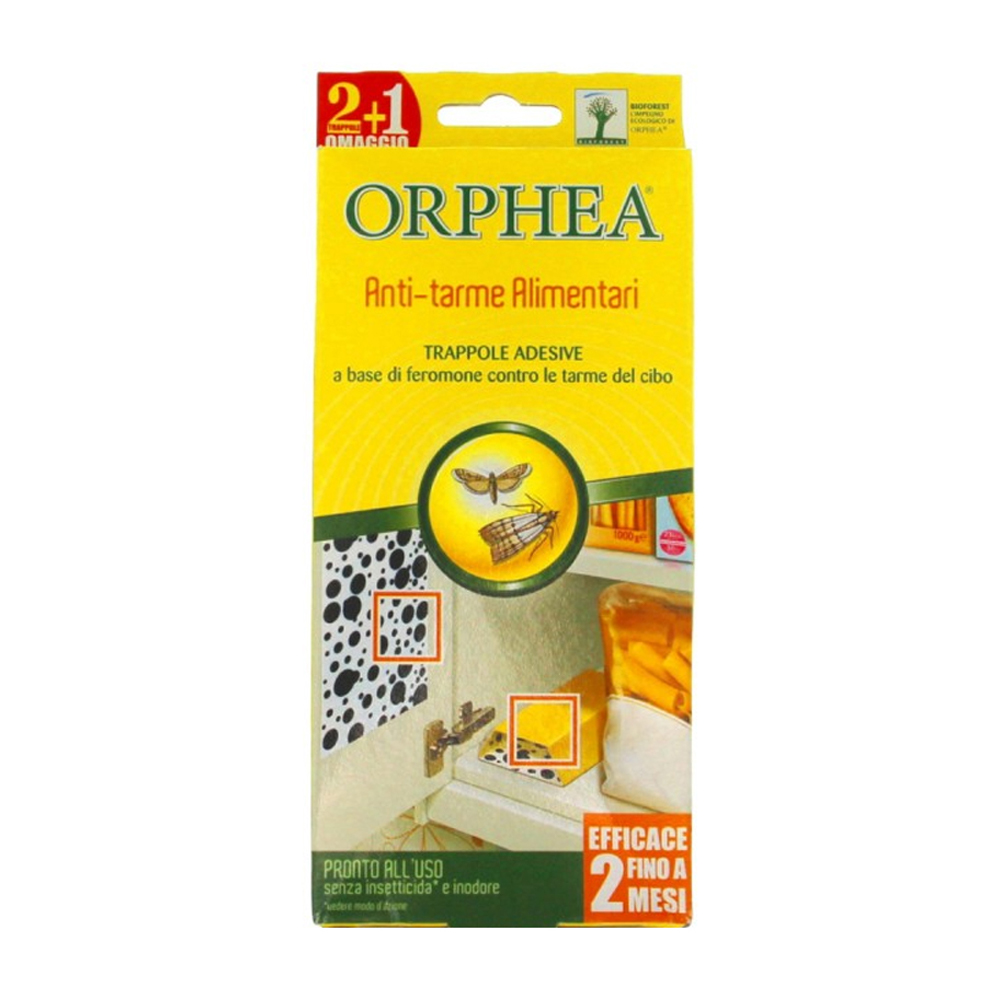 Orphea Anti Tarme Alimentari 3 Trappole Adesive A Base Di Feromone