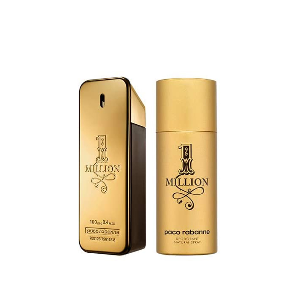 3349668582921 - Confezione Regalo maschile - corpoecapelli - Paco Rabanne One  Million Cofanetto Regalo Profumo Uomo 100ml Deodorante 150ml