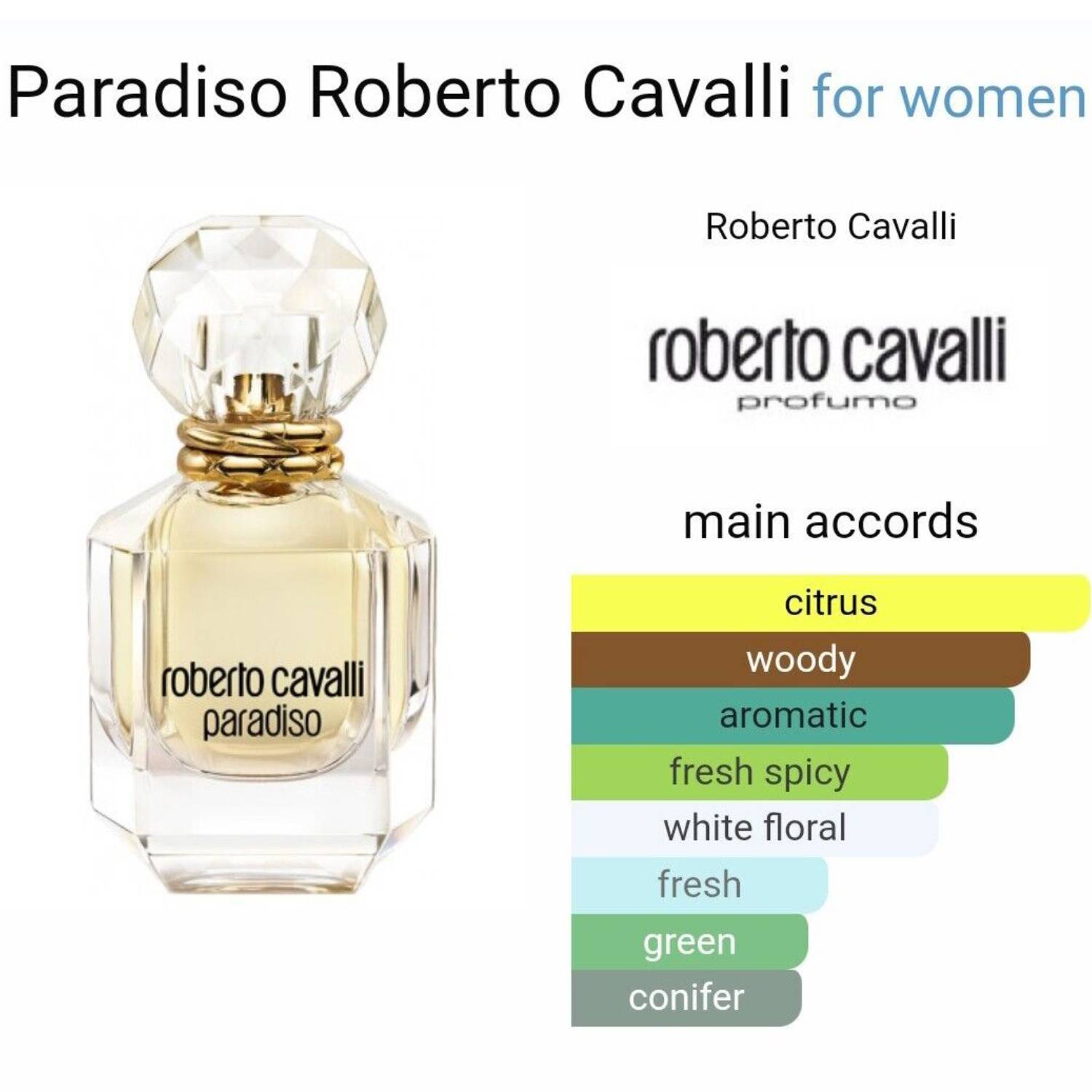 8052464896790 Eau de parfum donna corpoecapelli Roberto Cavalli Paradiso Profumo Donna Eau De Parfum Spray 50 Ml