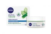 Nivea Pure E Natural Crema Viso Idratante Olio Argan Aloe Vera Per Pelli Mise e Normali 50ml