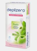 DEPILZERO 14 STRISCE DEPILATORIE GAMBE E BRACCIA FRUITS ALLA MELA VERDE