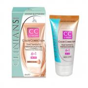 Clinians Cc Cream Crema Colorata Per Viso Trattamento Perfezionatore Pelli Medio Scure 40ML