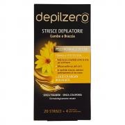 Depilzero Strisce Depilatorie Gambe E Braccia Con Olio Di Argan 20 Strisce Piu 4 Salviette